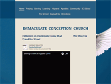 Tablet Screenshot of immaconception.org